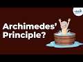 What is the archimedes principle  gravitation  physics  infinity learn