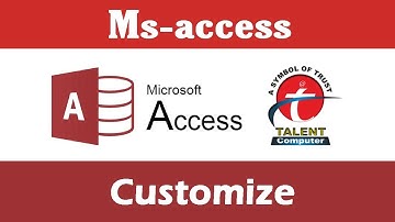 How to Use and Customize the Microsoft Access 2019 Ribbon