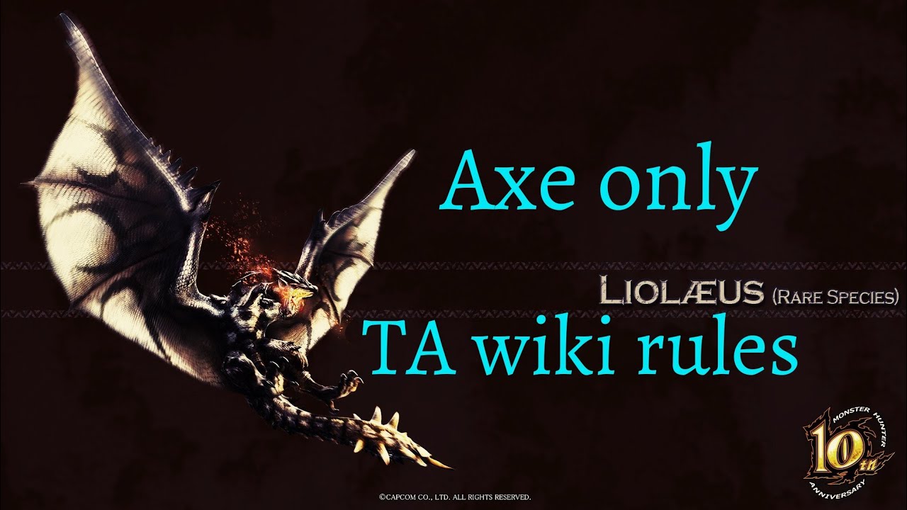 Mhw I リオレウス希少種 スラッシュアックス 5 34 48 Ta Wiki Rules Silver Rathalos Switch Axe Solo Axe Only Youtube
