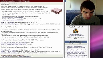 mac os x leopard 10.5.7 software upgrade