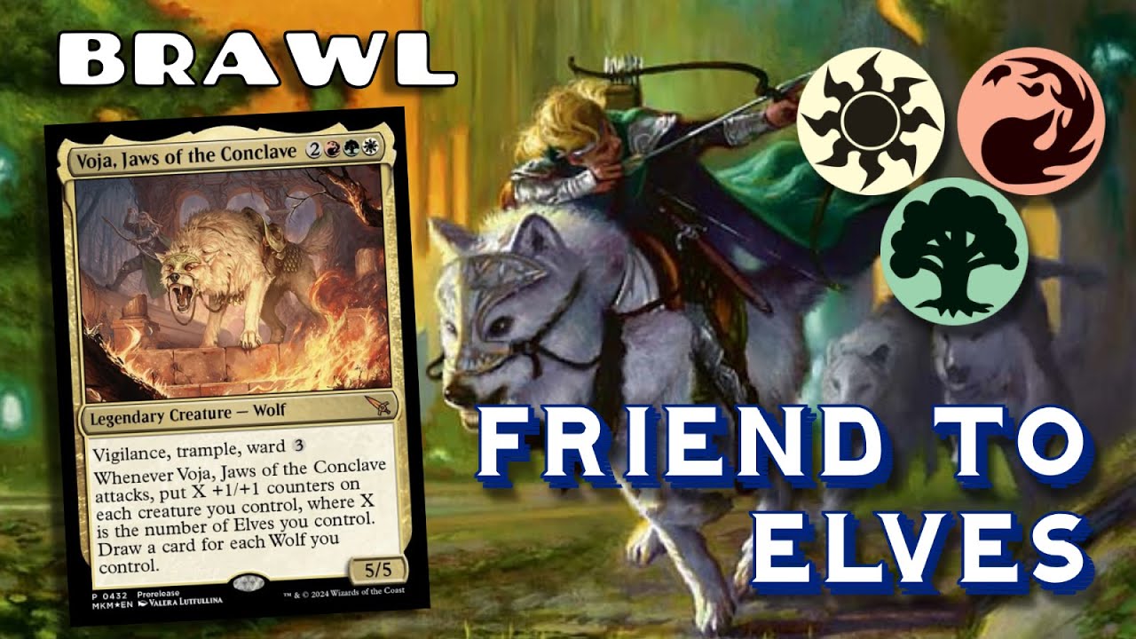 Elves' Best Friend - Voja, Jaws of the Conclave - Brawl MTG Arena Gameplay