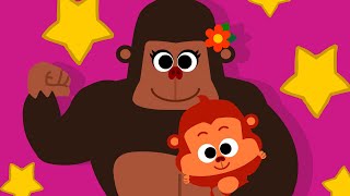 We’re Gorilla Family ♪ | We all love you~ | Animal Family Love Song | Nursery Rhymes ★ TidiKids