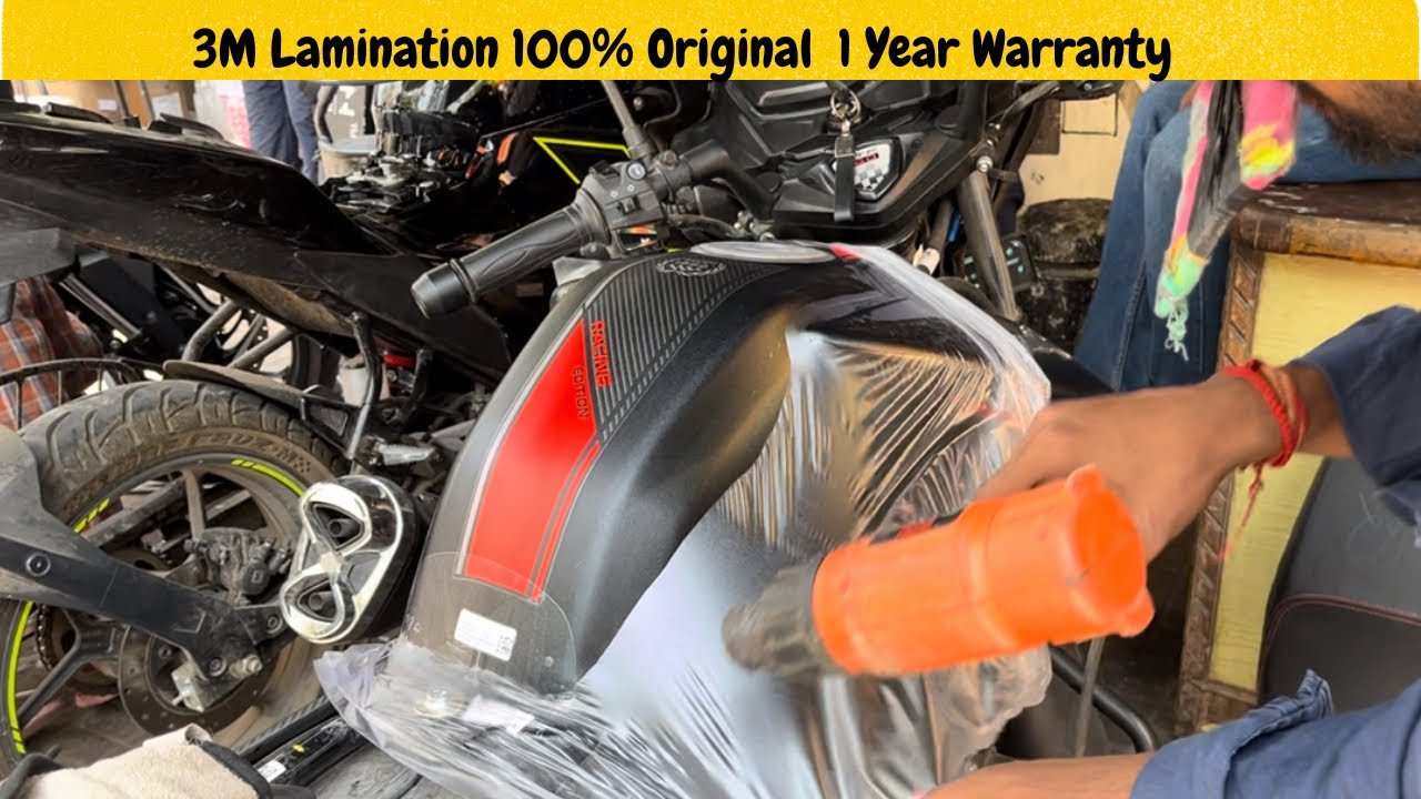 Apache RTR 160 3M Lamination-PPF | Apache RTR 160 Modifications | Paint Protection Film | Karol Bagh