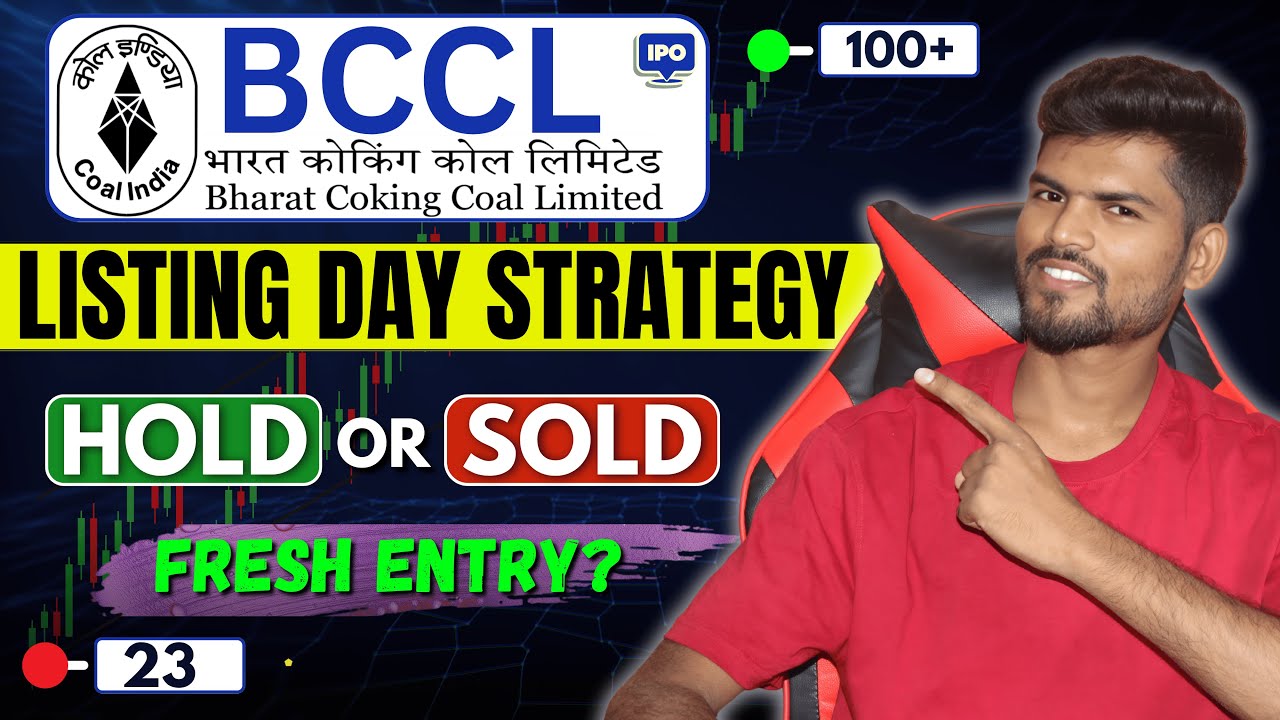 BCCL IPO Listing Day Strategy 🔥 | Hold or Sell? | Fresh Entry?🤔
