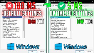 Best Ethernet Configuration Settings to LOWER PING & Packet Loss for Gaming in 2024 📈
