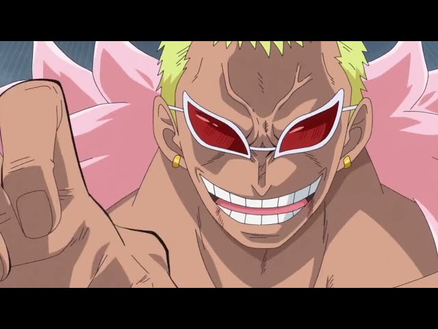 Trafalgar Law Uses Gamma Knife On Doflamingo (English Dub) class=