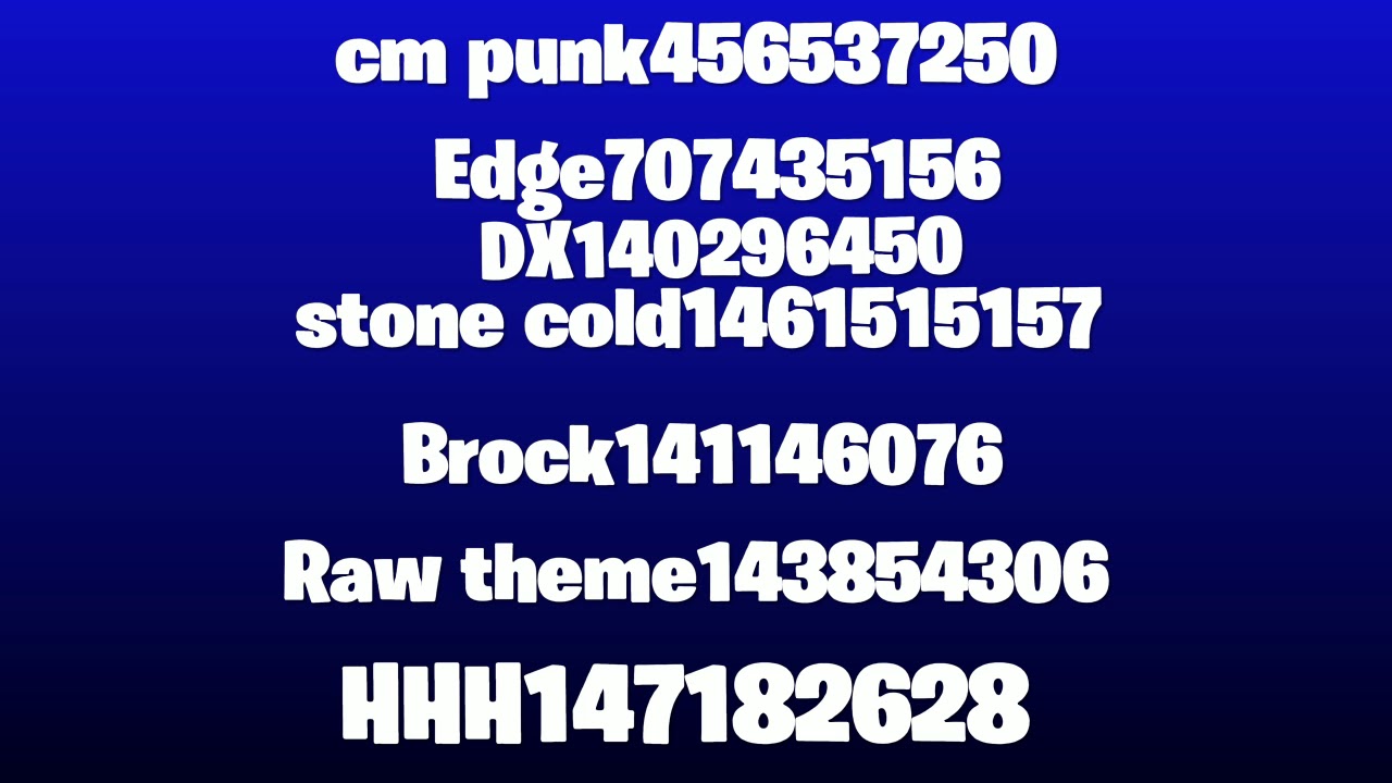 Roblox Wwe 2k18 Shirt Codes Link In Description By Bad News