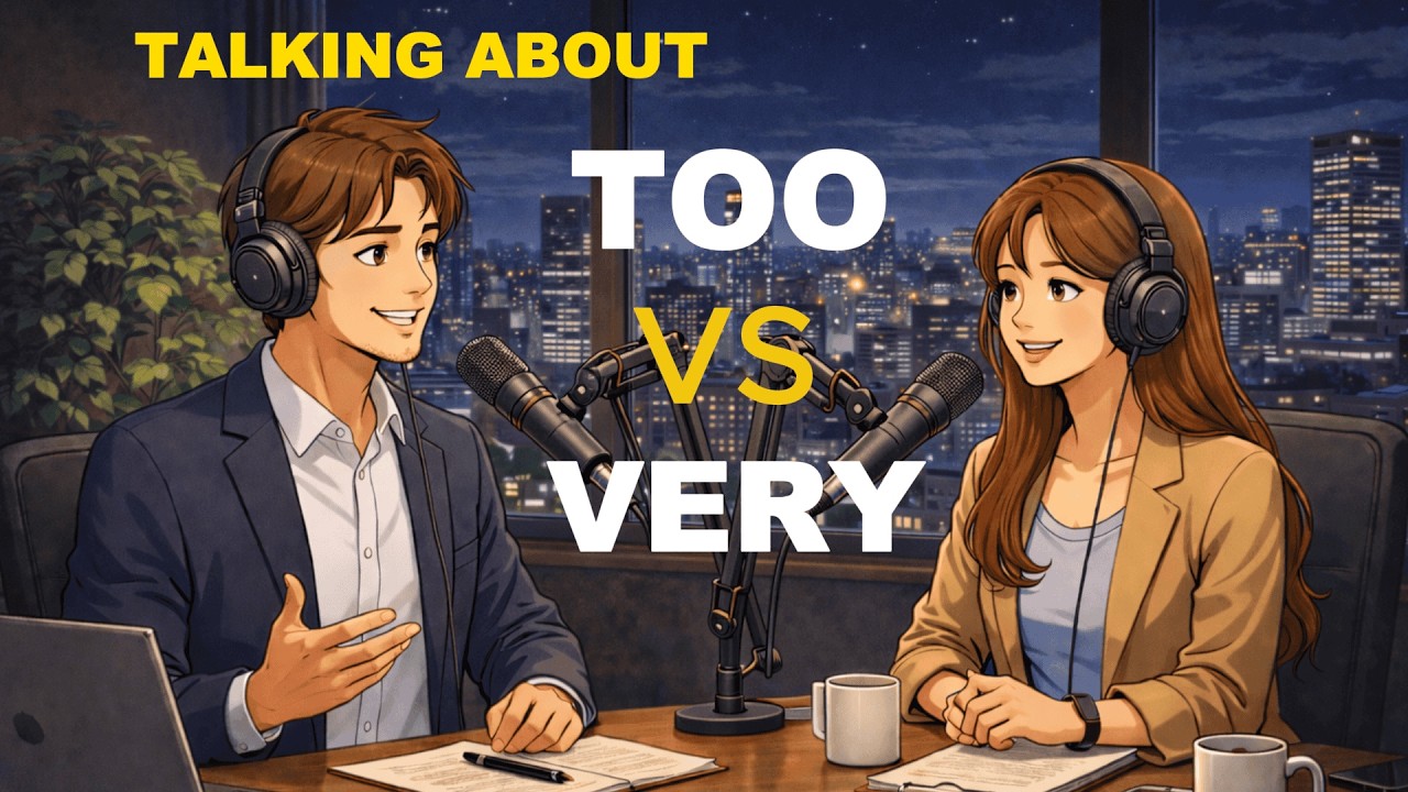 TOO vs VERY in English Grammar | Learn Confusing Grammar Easily | English Learner Classes