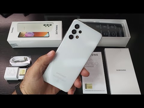 UNBOXING SAMSUNG GALAXY A32 128GB 4GB RAM BRANCO - YouTube