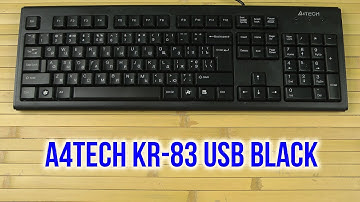Распаковка A4Tech KR-83 USB Black