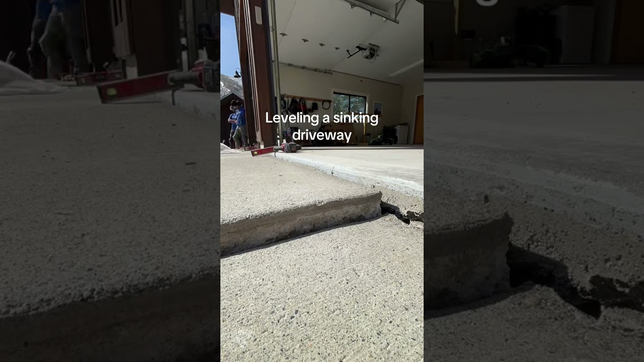 Turning sunken concrete into smooth perfection.