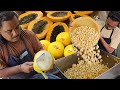 Biggest Fruit Chaat Making Factory | KNIFE MASTERS - FRUIT NINJA Cutting Skills | Creamy Fruit Chaat