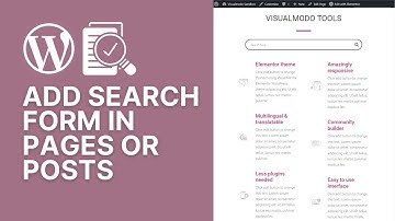 How To Add an Optimized WordPress Search Form In Pages or Posts For Beginners?
