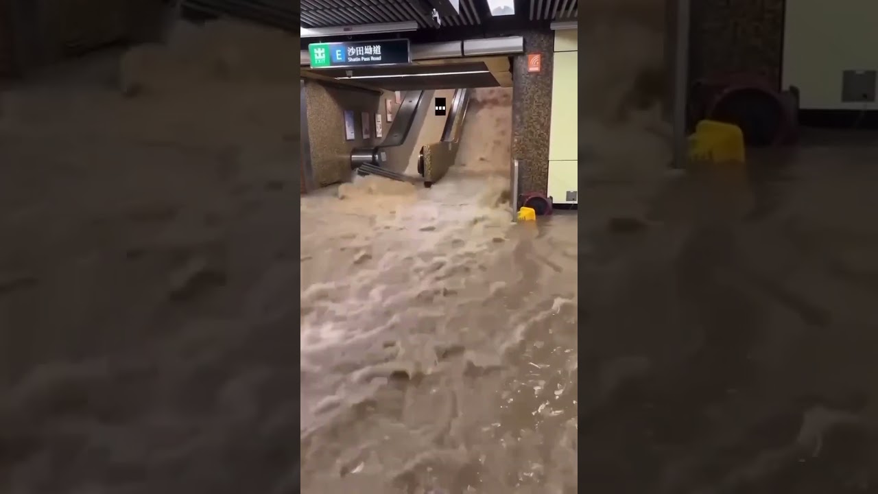 Shatin Hong Kong Black rainstorm 