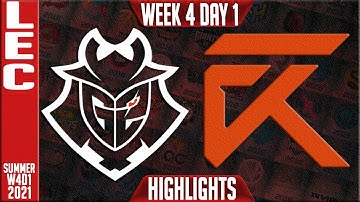 G2 vs XL Highlights | LEC Summer 2021 W4D1 | G2 Esports vs Excel