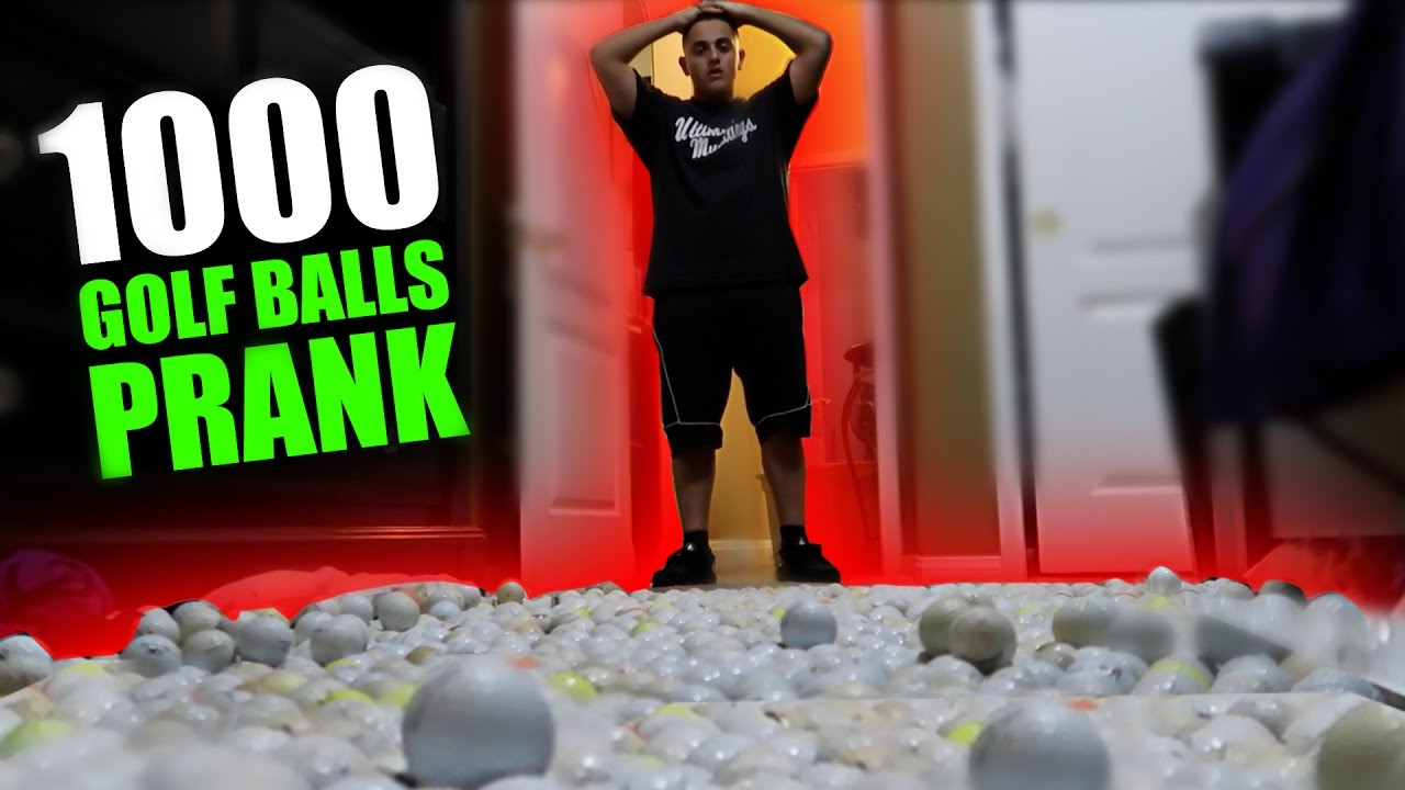 1000 GOLF BALLS PRANK! (GONE WRONG) Prank On Brother! YouTube
