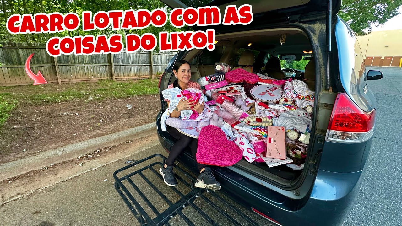 Dumpster Diving! Carro lotado com as coisas do lixo!😱