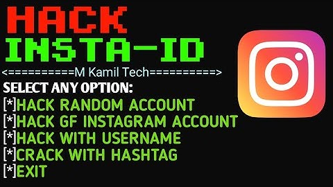 (Latest)Instagram Hacking Tool Install in Termux|Hack Insta Id|M Kamil Tech