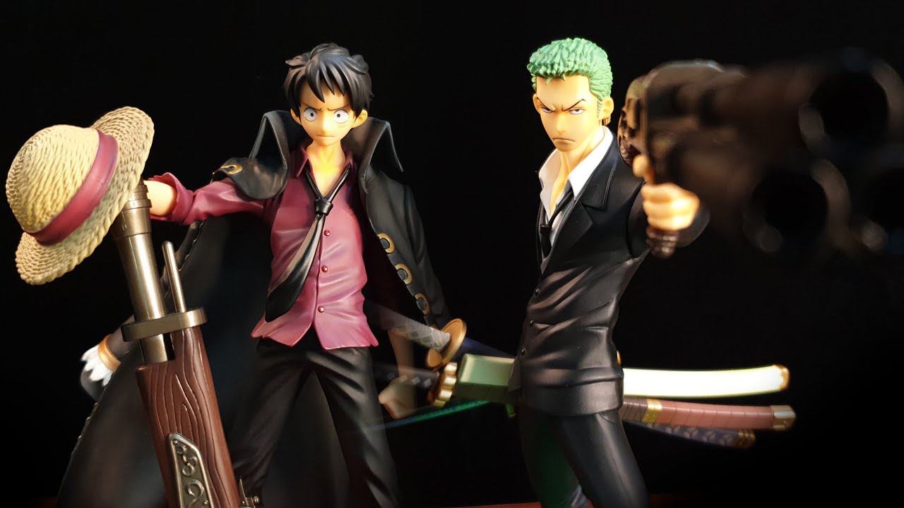 IN THE BLACK ROOM: Strong World Pt. 2 - Luffy and Zoro | Portrait of Pirates POP Figures Showcase