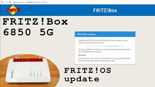 FRITZ!Box 6850 5G router Wi-Fi dual band • FRITZ!OS update screenshot 2