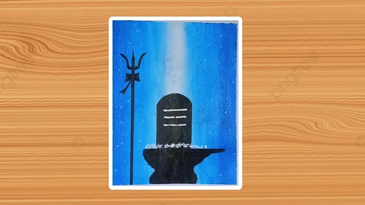 How to draw Lord Shiva Shivling Drawing with Oil Pastel Step by Step for Beginners