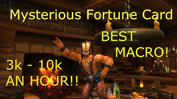 WoW Gold Guide: Mysterious Fortune Card MACRO to make GOLD!!