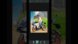 Ktm Bike Background Photo Editing | Bike Background Photo Editing in Picsart | #shorts screenshot 5