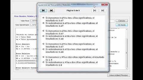 Aplicación sobre Teoría de Errores - Métodos Numéricos