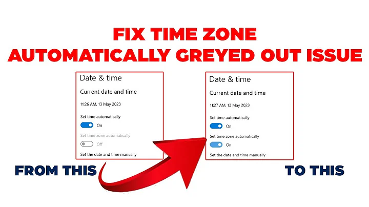 [Fix] Set Time Zone Automatically Greyed Out Issue In Windows 10