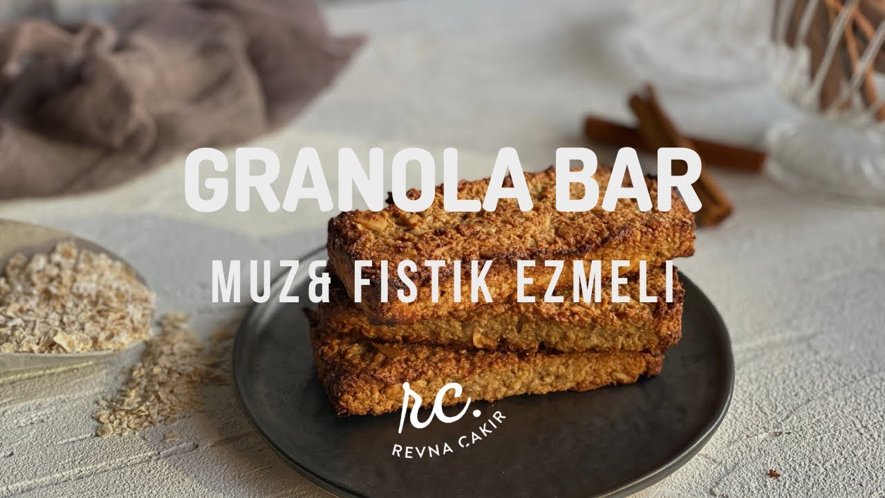 Yulaflı Granola Bar | Muz& Fıstık Ezmeli