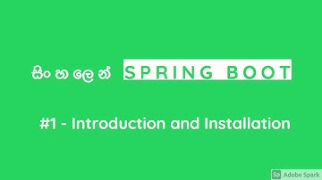 Spring Boot In Sinhala - Introduction and Installation
