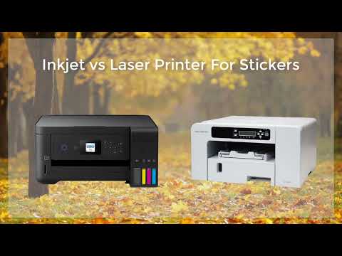 Video: Můžete použít laserovou tiskárnu pro inkoustové etikety?