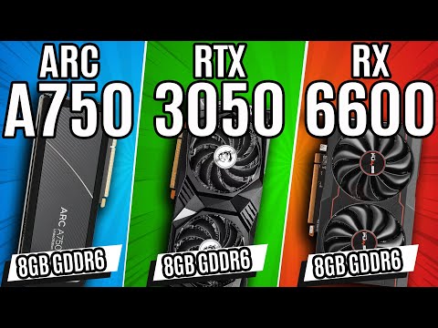 Arc A750 vs RTX 3050 vs RX 6600 - Game Test Benchmarks