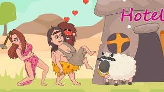 Comics bob | cave man rescue the girl puzzle gameplay fail/win level 28-33