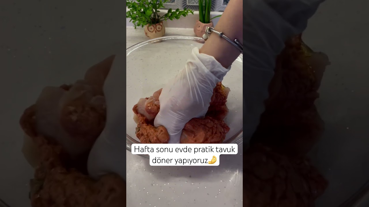 Hafta sonu evde pratik tavuk döner yapıyoruz #keşfet