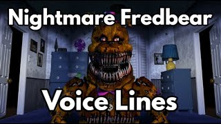 As Voice lines de nightmare fredbear na UCN Traduzidas