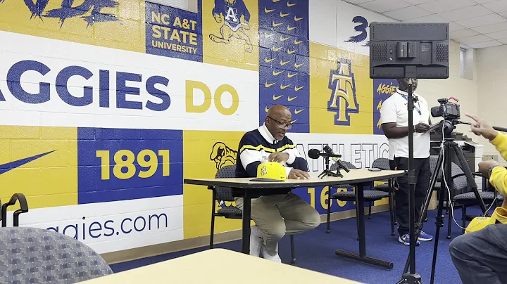 Watch NC A&T head coach Shawn Gibbs react to blowout loss to Monmouth