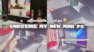 🌱 MINI PC UNBOXING +MY NEW DESKTOP COMPUTER FROM HP THIN CLIENT + AFFORDABLE COMPUTER 🖥 | hel frae