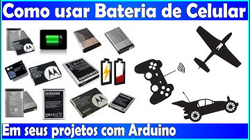 Como usar Bateria de Celular 3,7v em Seus Projetos com Arduino - Lítio Li-Ion e LiPo Li-Po