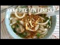 How to make khao piak sen broth  lao style chicken noodle soup  house of x tia  laofood laos