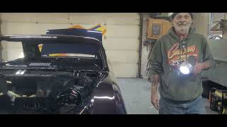 The 67 Chevelle is in color