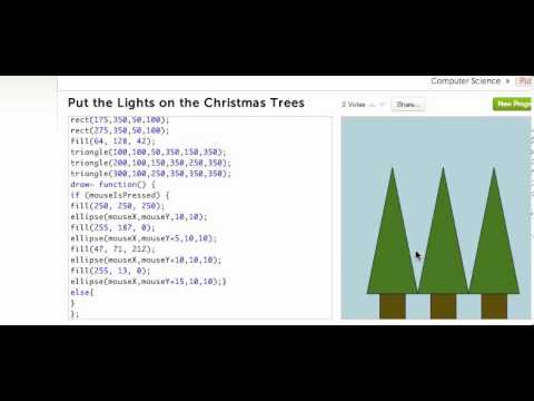 Demo by sixth grader of his program using Processing language on Khan Academy