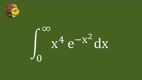 2nd method to evaluate the improper integral using Gamma function (Mis-1821A)