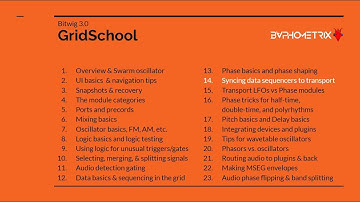 Bitwig Grid School 14 - Syncing Data Sequencers To Transport