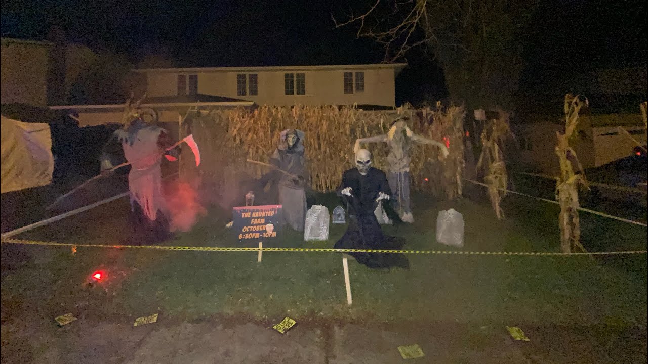 2021 Halloween yard Display 👻 YouTube