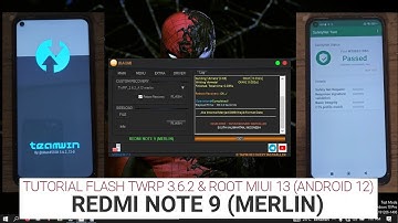 TUTORIAL INSTALL TWRP 3.6.2 & CARA ROOT MAGISK 25.2 | REDMI NOTE 9 | MERLIN | MIUI 13 | ANDROID 12