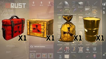 Opening One Of Every Loot Bag In RUST