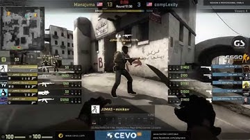 Manajuma vs compLexity on de_dust2 @ CEVO-P S4 LB Finals (CS:GO MJ vs coL) Game 2