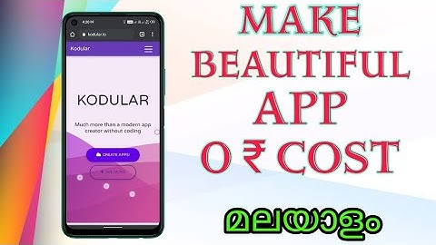 How to create beautiful app without coding at 0 cost| kodular sign up |