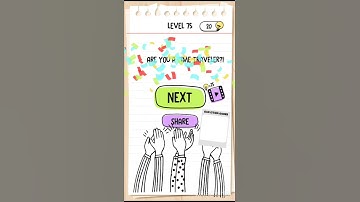 how to pass brain test level 75